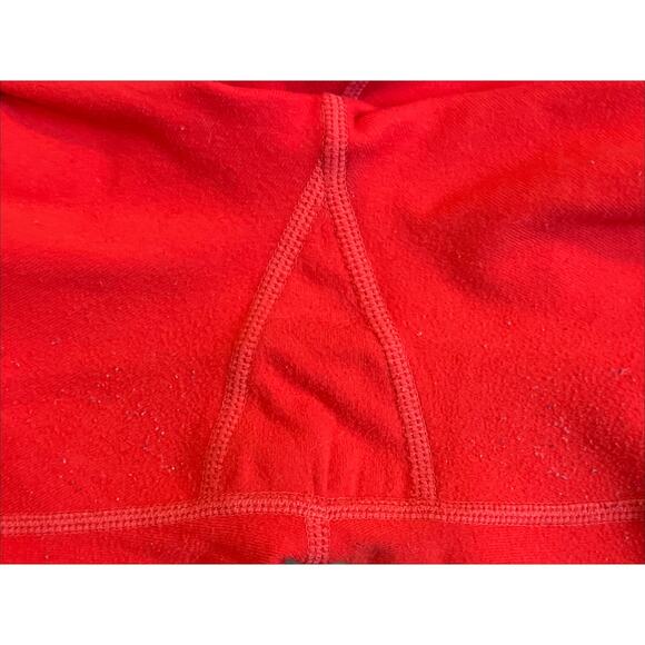 Athleta Relay Capri Leggings Size Medium Red Orange - Picture 5 of 8